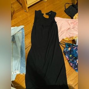 Lightly worn black dress with slightly open back